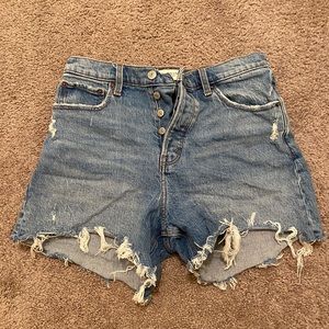 Abercrombie and Fitch High Waisted Dad Shorts